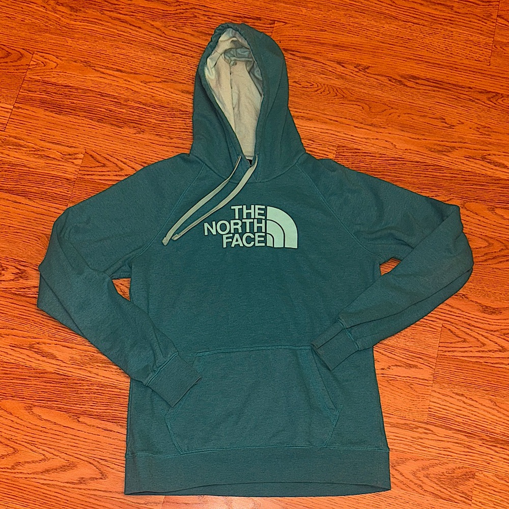 Women’s The North Face Teal Drawstring Hoodie (L)